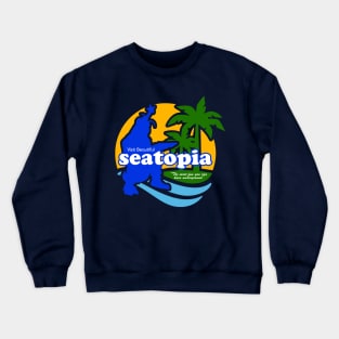 Visit Beautiful Seatopia - Godzilla vs. Megalon Crewneck Sweatshirt